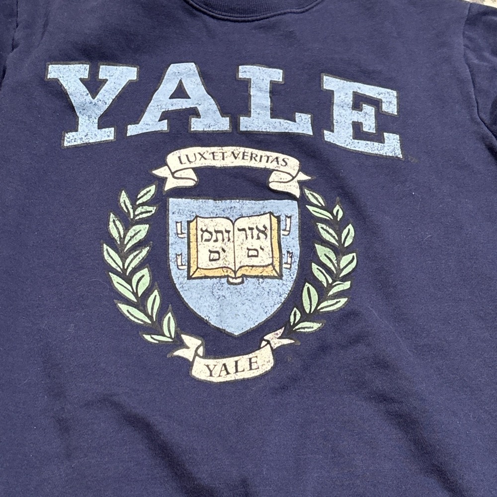 2023 Yale Sweatshirt XS Men's Lux Et Veritas Blue - Picture 2 of 5